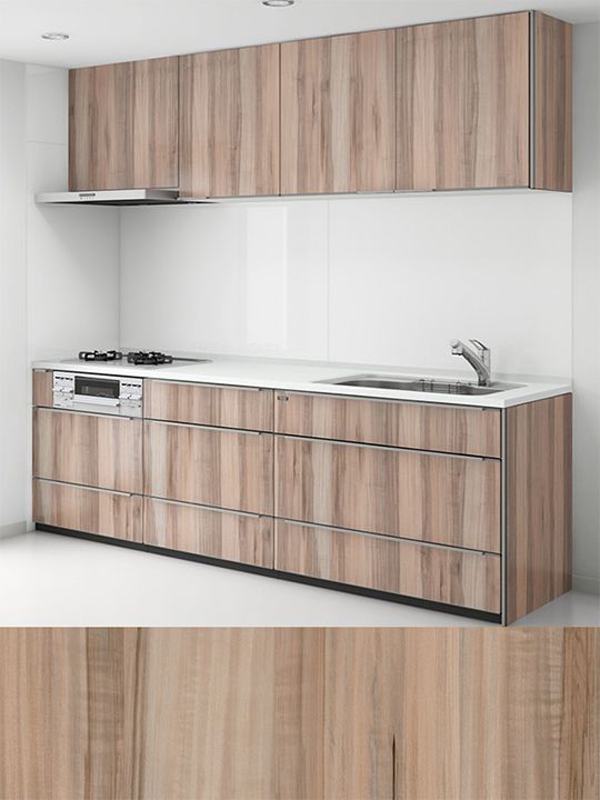 Grayish Marronnier (matte, vertical grain)